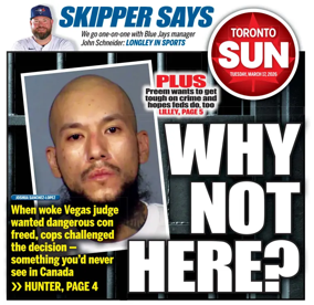 Cover of Toronto Sun