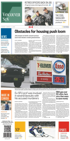Cover of Vancouver Sun