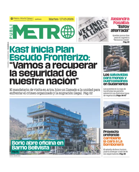 Cover of Publimetro Chile