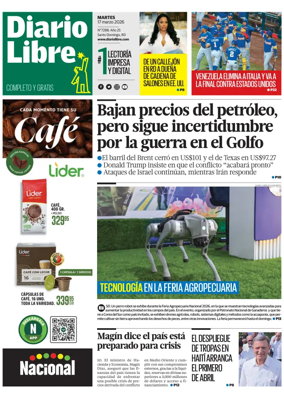 Cover of Diario Libre (Republica Dominicana)