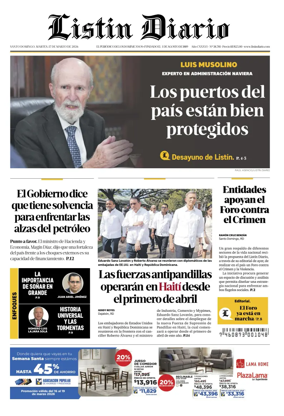 Cover of Listin Diario