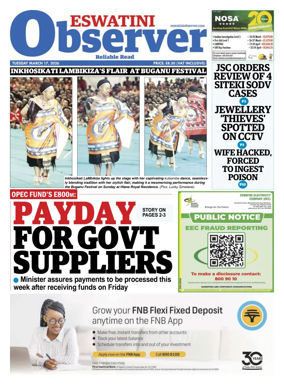 Cover of Eswatini Observer
