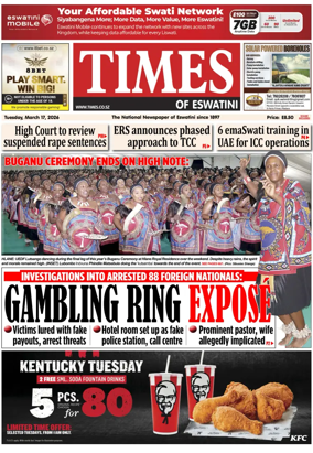 Cover of Times of Eswatini