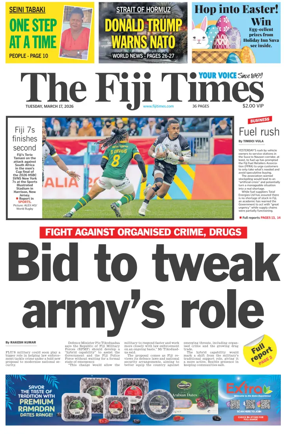 Cover of The Fiji Times