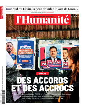 Cover of L'HUMANITE