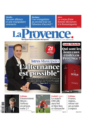 Cover of La Provence Martigues-Istres-Vitrolles-Marignane