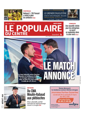 Cover of Le Populaire du Centre (Haute-Vienne)