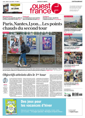Cover of Ouest France (Chateaubriant)