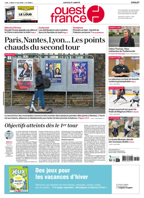 Cover of Ouest France (Cholet)