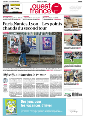 Cover of Ouest France (Dinan)