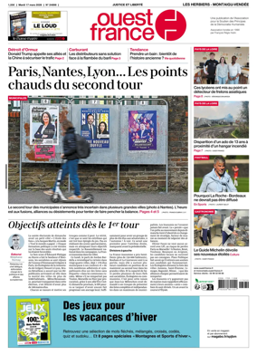 Cover of Ouest France (Les Herbiers / Montaigu)