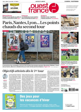 Cover of Ouest France (Loudeac / Rostrenen)