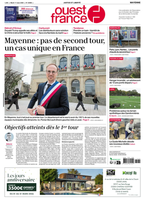 Cover of Ouest France (Mayenne)