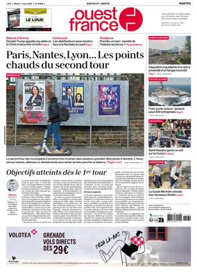 Cover of Ouest France (Nantes)
