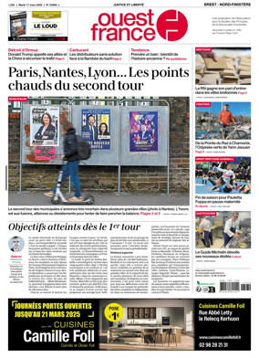Cover of Ouest France (Nord-Finistere)
