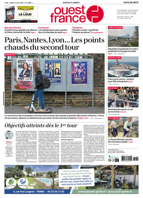 Cover of Ouest France (Pornic / Pays de Retz)