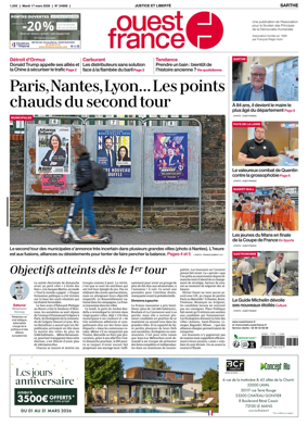 Cover of Ouest France (Sarthe)