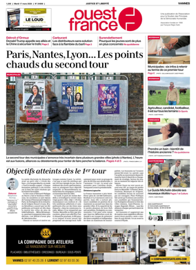 Cover of Ouest France (Vannes)