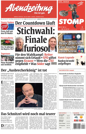 Cover of Abendzeitung Munchen