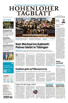 Cover of Hohenloher Tagblatt