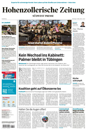 Cover of Hohenzollerische Zeitung