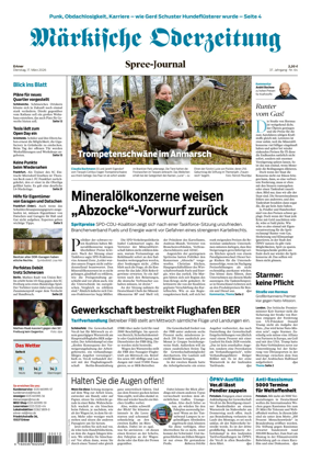 Cover of Markische Oderzeitung Erkner