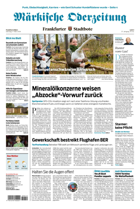 Cover of Markische Oderzeitung Frankfurt (Oder)