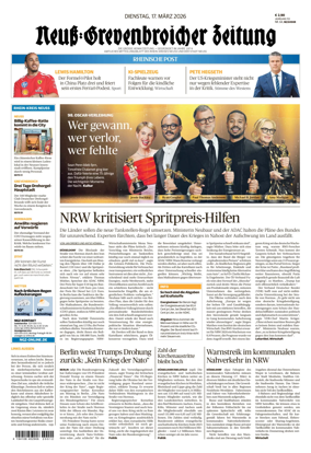 Cover of Neuss-Grevenbroicher Zeitung Neuss