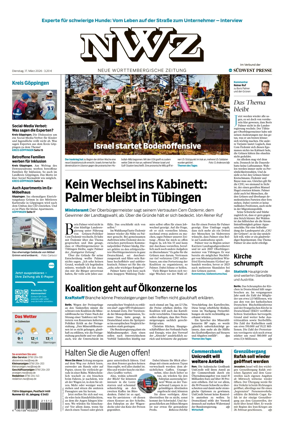 Cover of NWZ – Neue Wurttembergische Zeitung