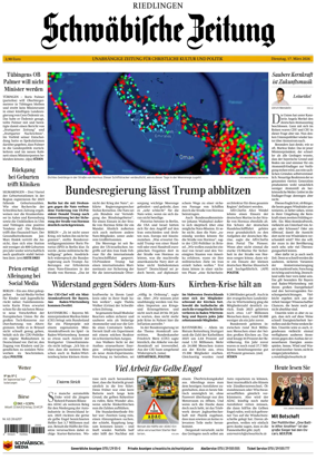 Cover of Schwabische Zeitung (Riedlingen)
