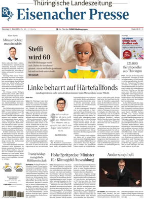 Cover of Thuringische Landeszeitung (Eisenach)