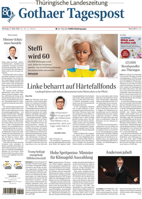 Cover of Thuringische Landeszeitung (Gotha)