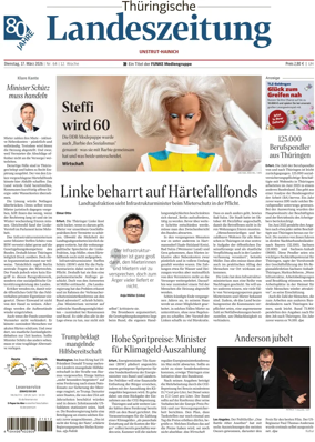 Cover of Thuringische Landeszeitung (Unstrut-Hainich-Kreis)
