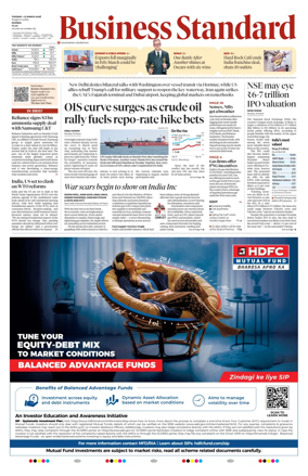 Cover of Business Standard