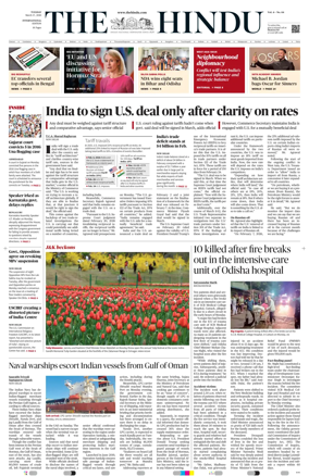 Cover of The Hindu - International
