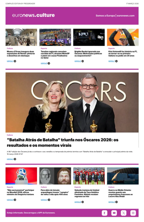 Cover of Euronews Culture and Sport (Portuguese)