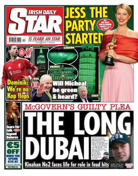 Cover of Irish Daily Star