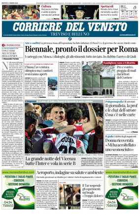 Cover of Corriere del Veneto (Treviso e Belluno)