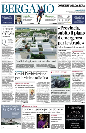 Cover of Corriere della Sera (Bergamo)