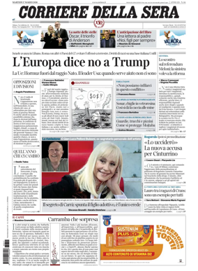 Cover of Corriere della Sera
