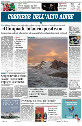Cover of Corriere dell'Alto Adige
