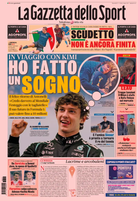 Cover of La Gazzetta dello Sport