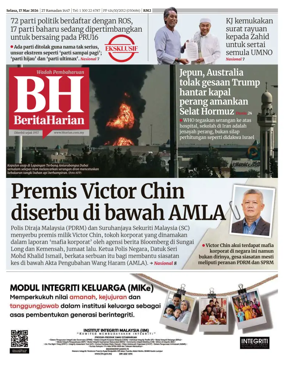 Cover of Berita Harian