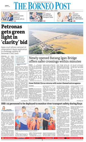 Cover of The Borneo Post (Sarawak)