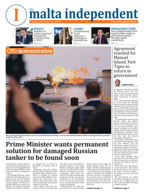 Cover of Malta Independent
