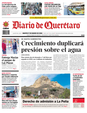 Cover of Diario de Queretaro
