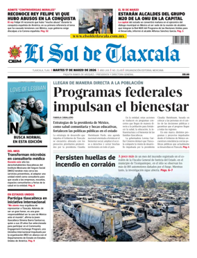 Cover of El Sol de Tlaxcala