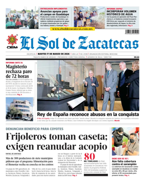 Cover of El Sol de Zacatecas