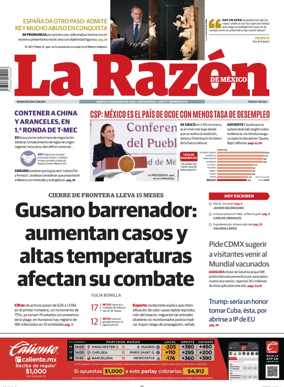 Cover of La Razon de Mexico