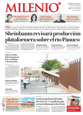 Cover of Milenio Tamaulipas